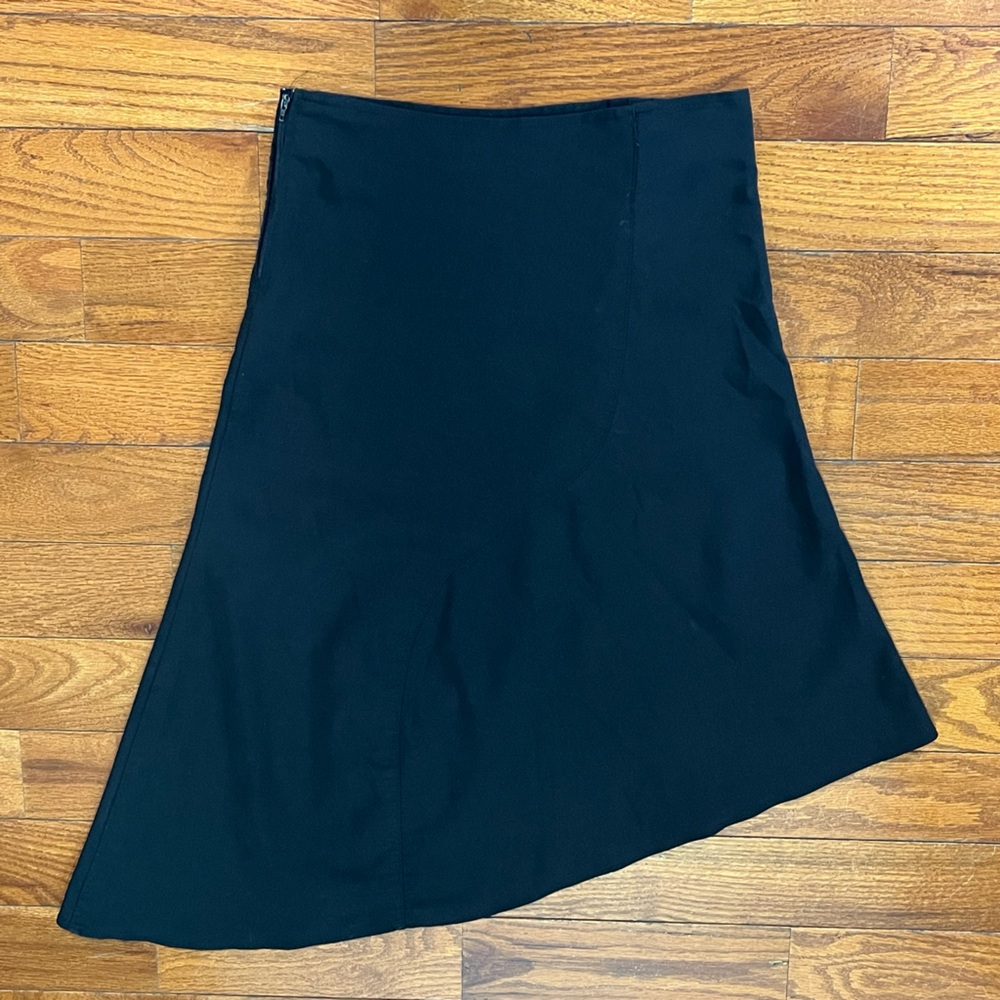 Vintage Delia's Womens Size 1 Black Asymmetrical Midi Skirt Y2K Indie Sleaze USA - Picture 3 of 9